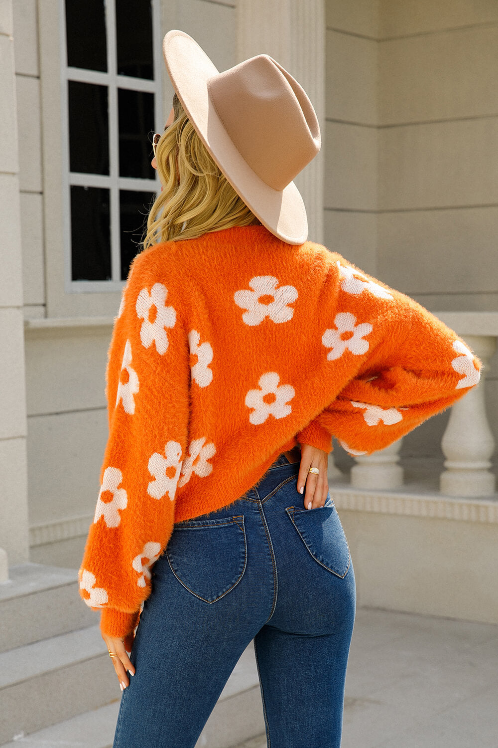 Flower Child Fuzzy Cardigan