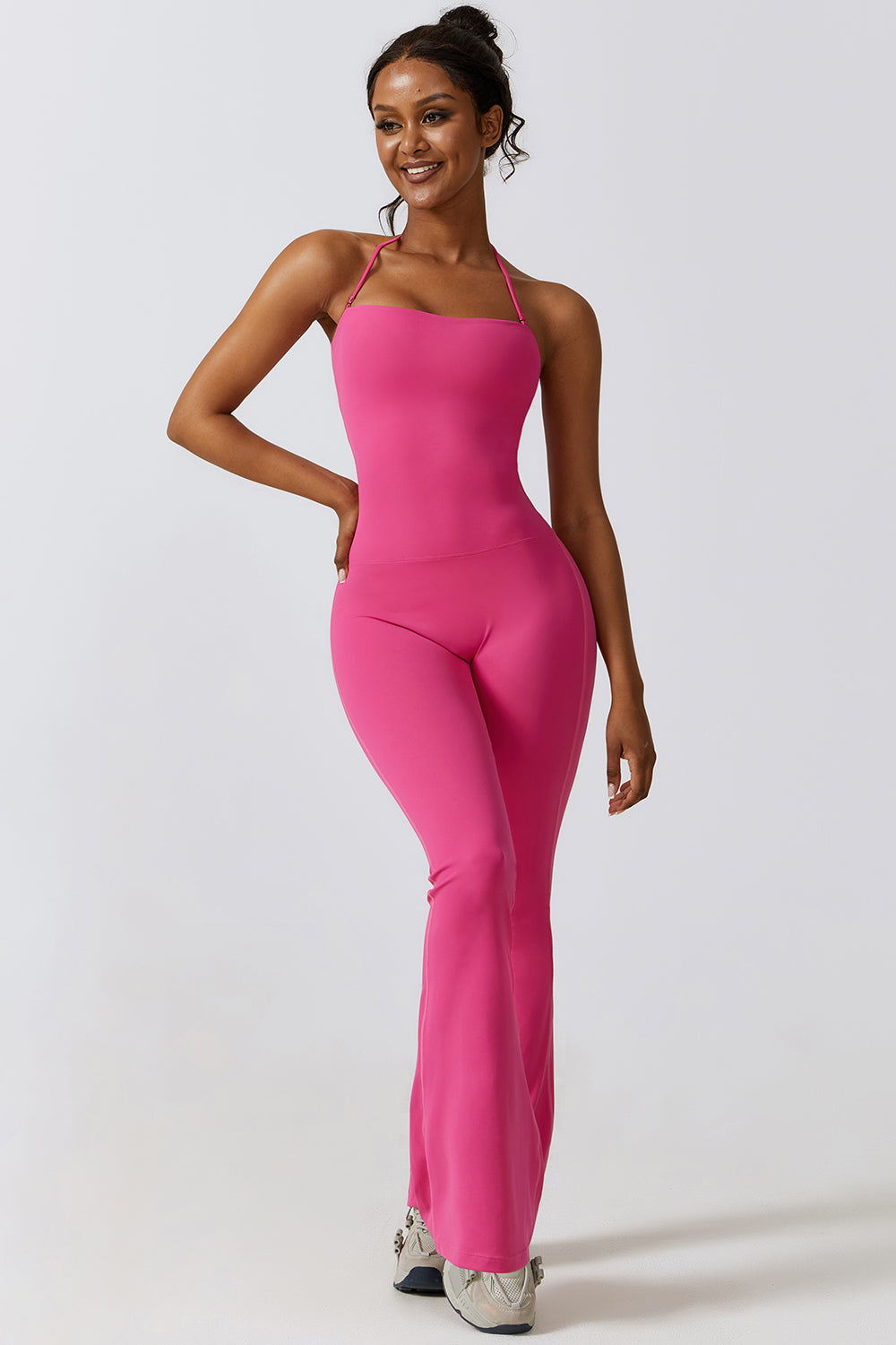 The Nicole Halter Flare Sport Jumpsuit