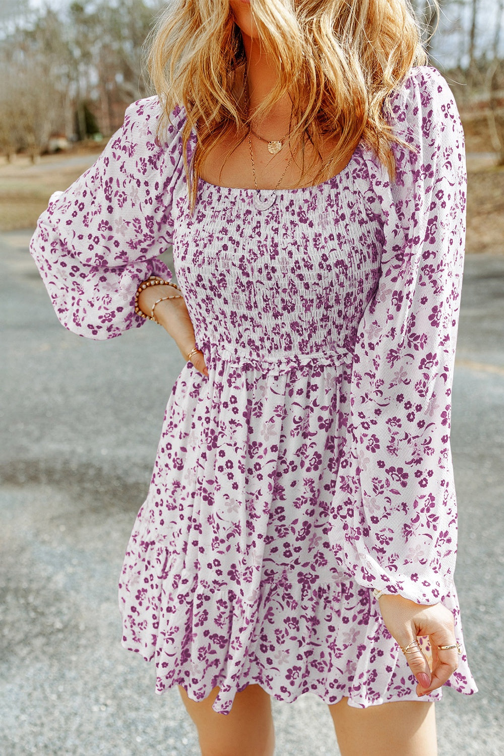 Floral Smocked Dress