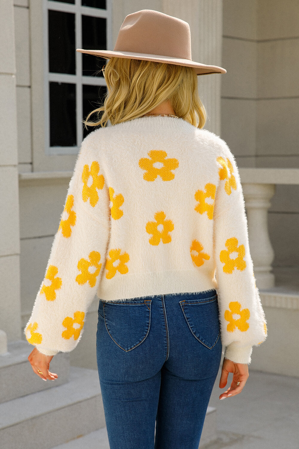 Flower Child Fuzzy Cardigan