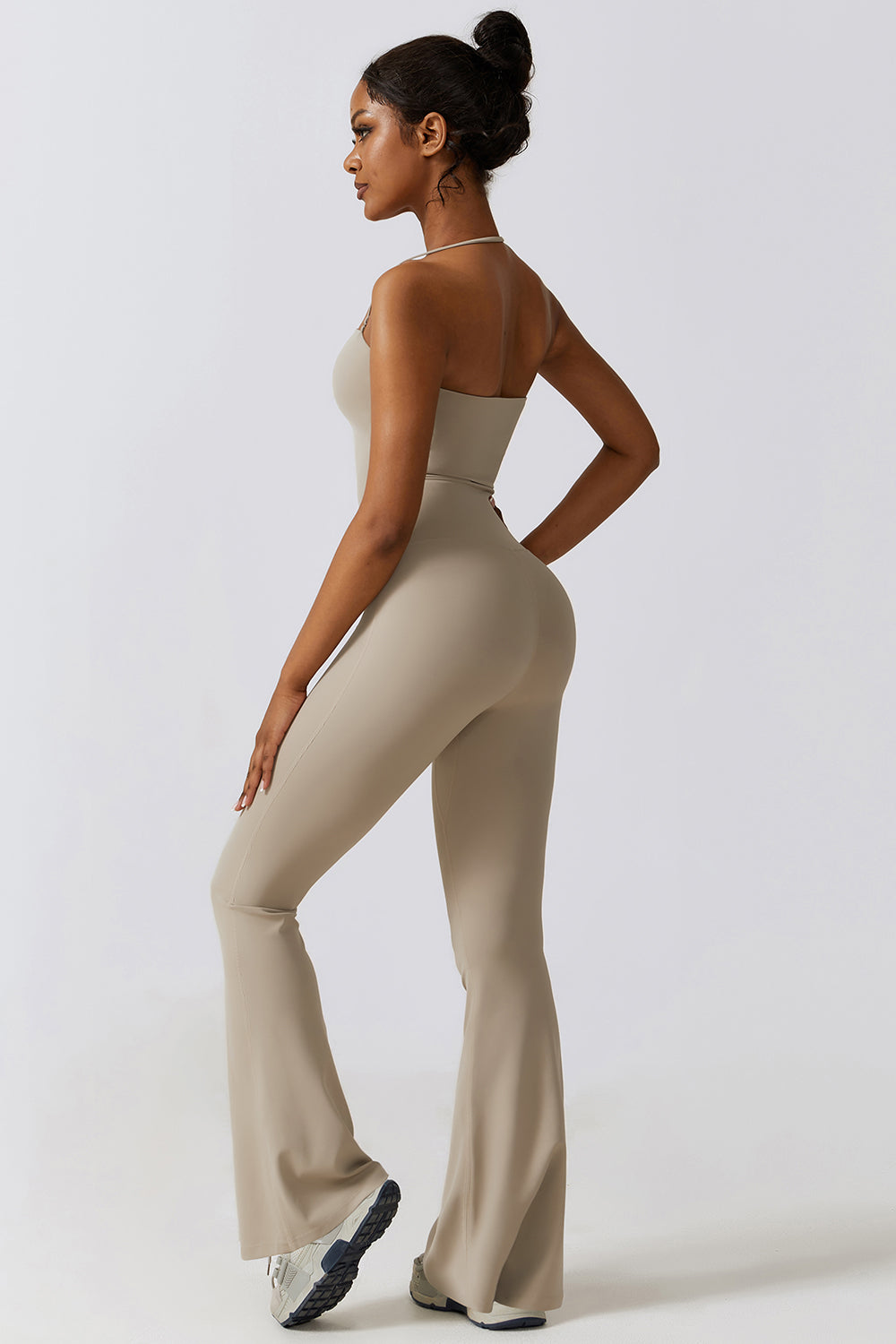 The Nicole Halter Flare Sport Jumpsuit