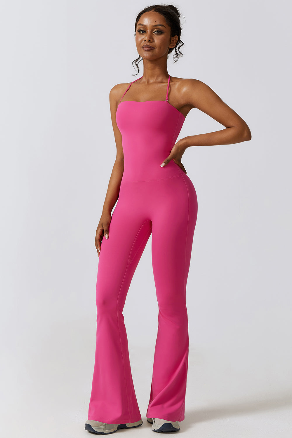 The Nicole Halter Flare Sport Jumpsuit