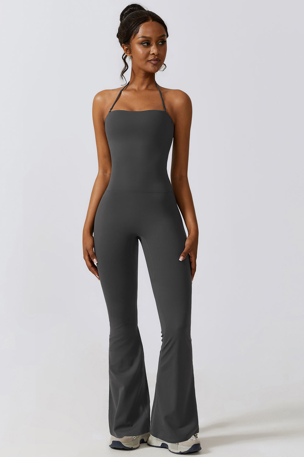 The Nicole Halter Flare Sport Jumpsuit