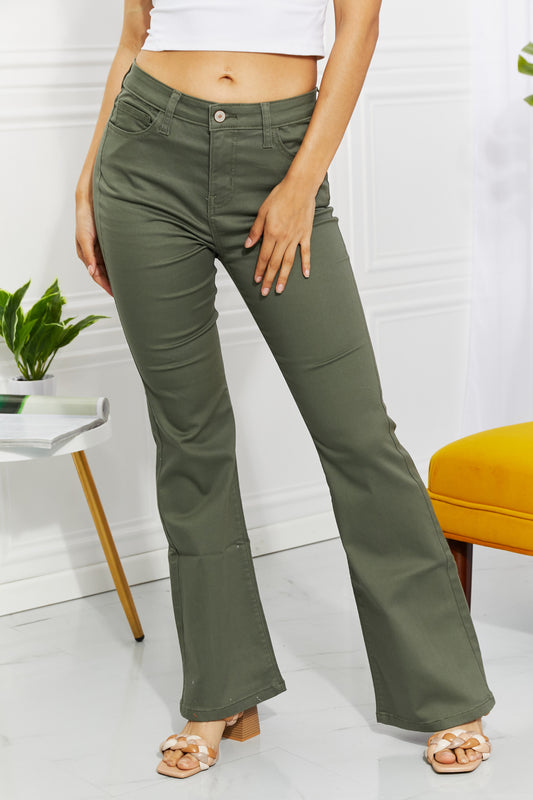 Olive Bootcyt Jeans