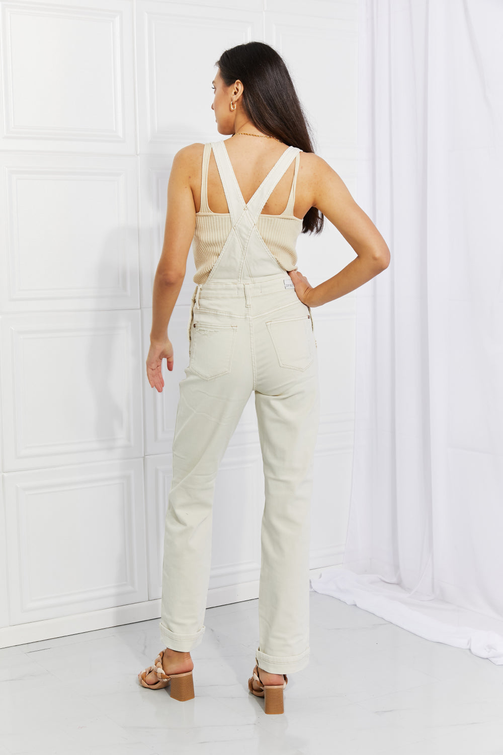 Country Side High Waist Overalls