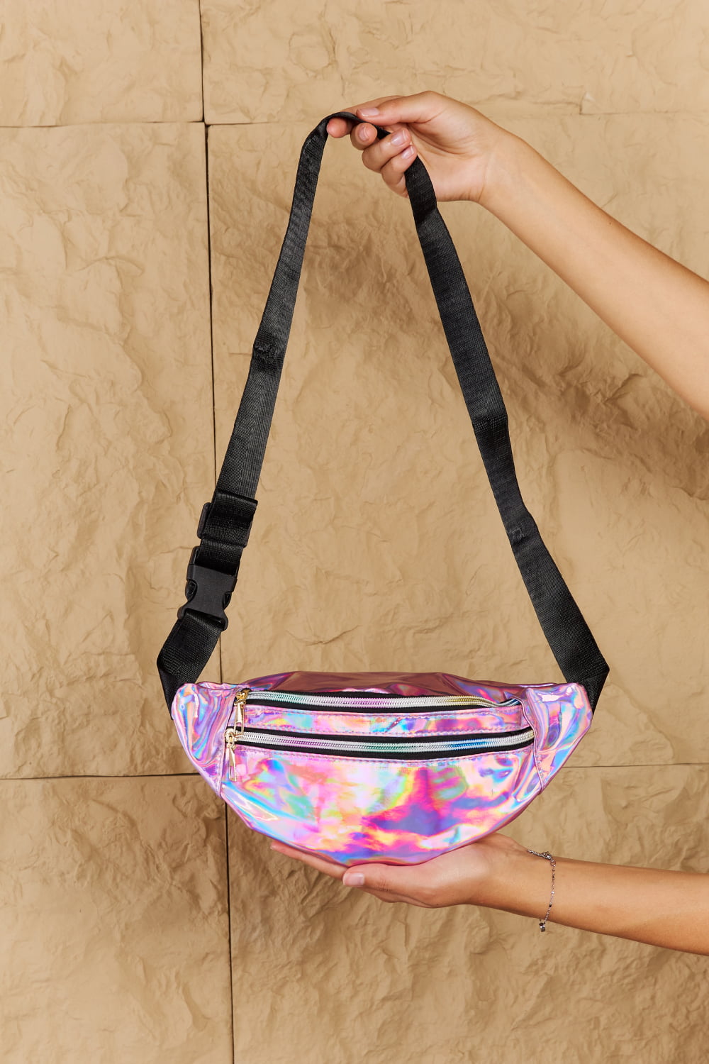 Good Vibes Holographic Fanny Pack