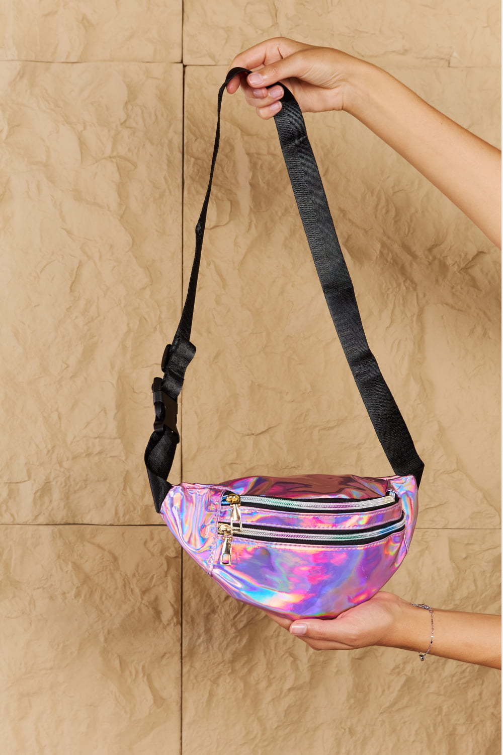 Good Vibes Holographic Fanny Pack