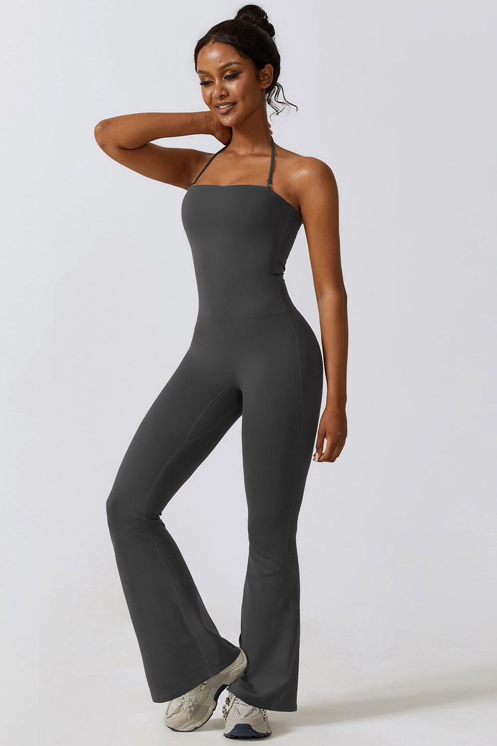 The Nicole Halter Flare Sport Jumpsuit