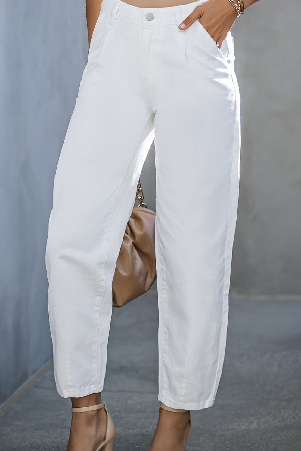 The T High-Waist Straight Jeans